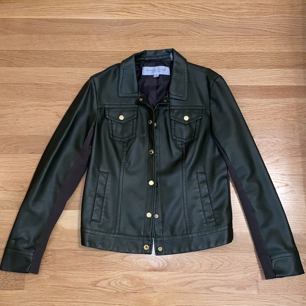 Green and Gold Leather Jacket